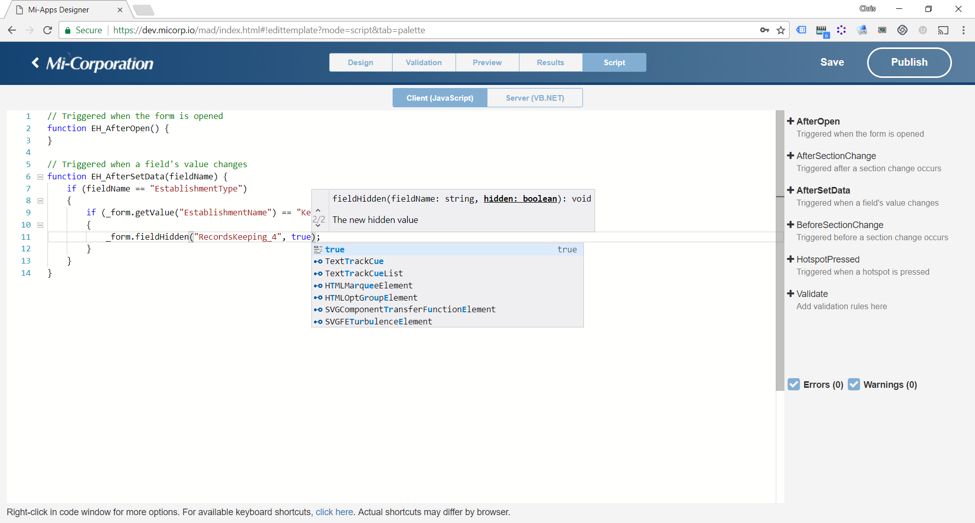 Scripting in Mobile Data Capture