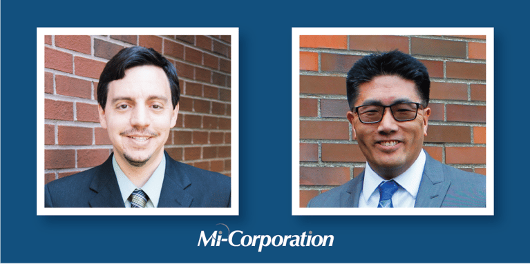 Thankful for their Work at Mi-Corporation: Chris DiPierro and David Nakamura