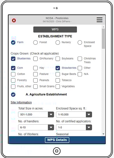North Carolina Department of Agriculture Revamps Pesticides Mobile Form Solution