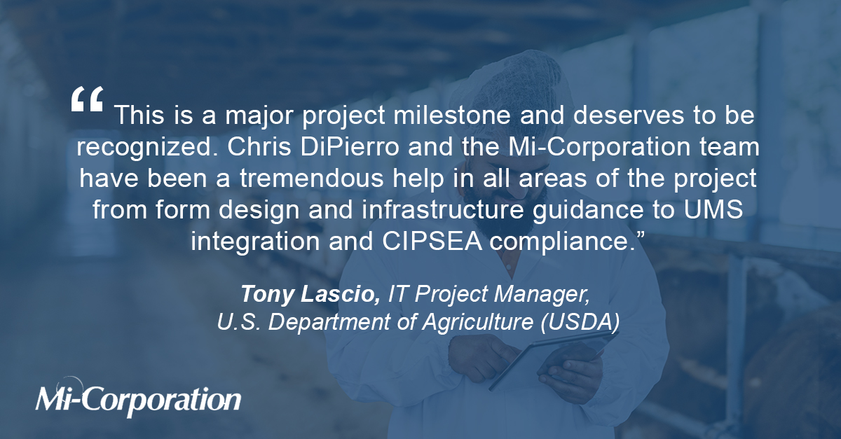 USDA grants APHIS Authority to Operate (ATO) the Mobile Impact Platform